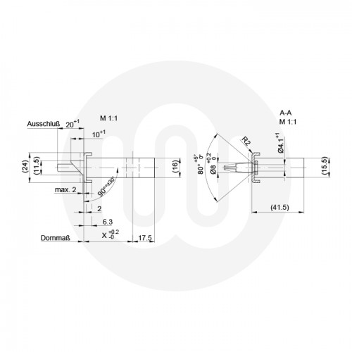 Schuco (Schueco) 241735 Claw Bolt and Pin Lock